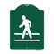 Signmission Pedestrian Crossing Heavy-Gauge Aluminum Architectural Sign, 24" x 18", GW-1824-9796 A-DES-GW-1824-9796 - alternate 1